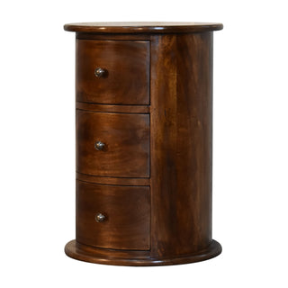 3 Drawer Chestnut Drum, Bedroom Furniture image 2