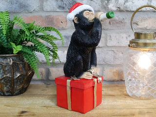 Drunken Monkey - Christmas Edition. Festive Ornament image 0