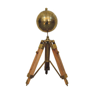 Brass Antique Tripod Globe image 2