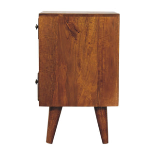 Mini Classic Multi Chestnut Bedside Cabinet, Bedroom Furniture image 6