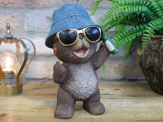 Liam Gallabear - Beer Swilling Ornament, Quirky Home Decor image 4