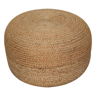 Natural Jute Pouffe, Footstool, Living Room Furniture image 1