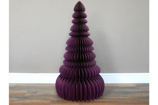 Paper Christmas Tree (90cm) - Purple image 4