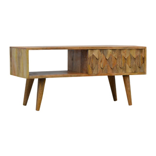 Pineapple Carve Sliding Media Unit, Living Room Furniture image 1