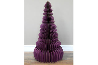 Paper Christmas Tree (90cm) - Purple image 0
