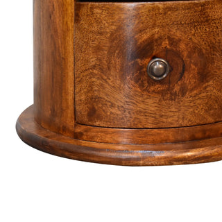 Mini Chestnut Drum Chest, Bedroom Furniture image 6