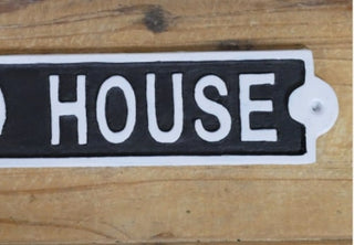 Mad House - Cast Iron Sign, Funny Home Decor image 2