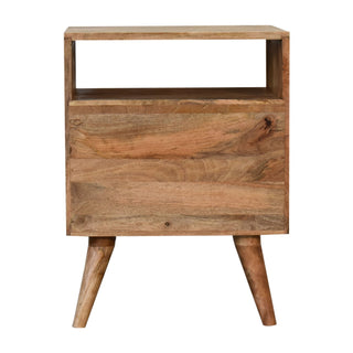 Classic Oak-ish Bedside Cabinet Table, Bedroom Furniture image 8