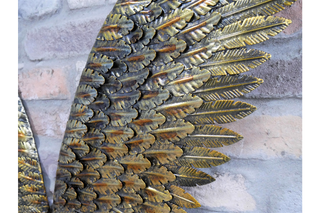 Large Angel Wings, Metal Wall Art Contemporary Sculpture image 2