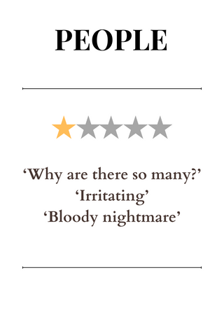 Set of 4, Life Star Rating Prints image 1