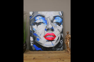 Wall Art, Vibrant Colourful Hand Finished Canvas, Marilyn Monroe Inspired