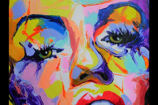 Hand Finished Marilyn Monroe Canvas Art, Colourful Wall Decor
