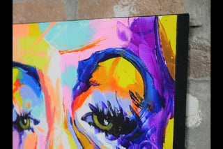 Hand Finished Marilyn Monroe Canvas Art, Colourful Wall Decor