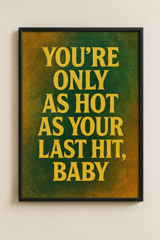 Taylor Swift Lyric Art Print Set | Green & Gold Posters
