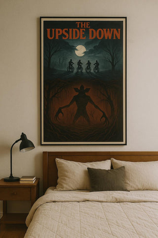 Stranger Things Inspired Poster | Retro Sci-Fi Horror Print (A4) Choice of 2