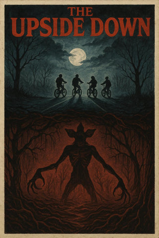 Stranger Things Inspired Poster | Retro Sci-Fi Horror Print (A4) Choice of 2