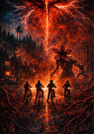 Stranger Things Inspired Poster Prints | Retro Sci-Fi Horror Print (A4 or A3) Set of 3