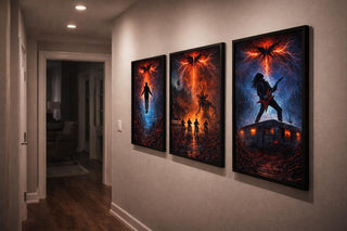 Stranger Things Inspired Poster Prints | Retro Sci-Fi Horror Print (A4 or A3) Set of 3
