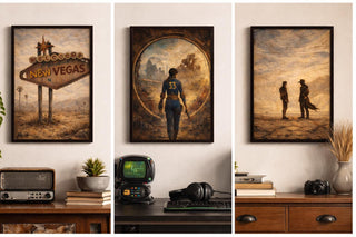 Fallout Art Prints Set | Post-Apocalyptic Gaming Decor, New Vegas