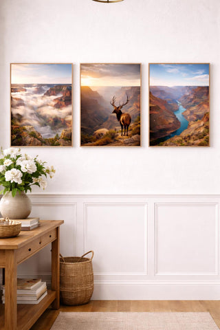Grand Canyon Wall Art Print Set | A4 Scenic Landscape Photography