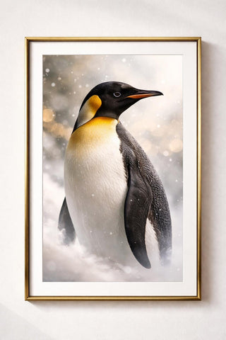 Penguin Wall Art Prints Set – A4 Wildlife Photography for Home Decor