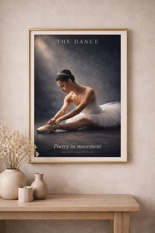 Ballet Wall Art Set – Elegant Ballerina Posters, Graceful Dance Prints (A4, A3)