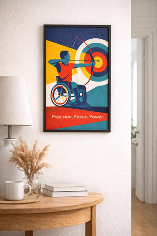 Paralympic Sports Poster Set | Adaptive Athlete Wall Art | Inspirational Disability Sports Prints | Wheelchair Sport Poster | Motivational