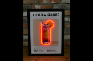Tequila Sunrise LED Neon Sign | Bar Wall Decor, Man Cave Light