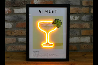 Gimlet Cocktail LED Neon Sign | Bar Wall Decor, Man Cave Light