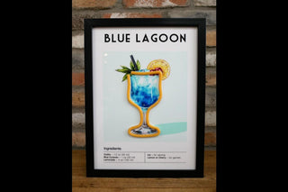 Blue Lagoon Cocktail LED Neon Sign | Bar Wall Decor, Man Cave Light