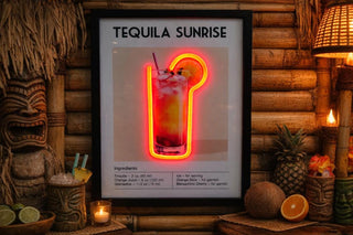 Tequila Sunrise LED Neon Sign | Bar Wall Decor, Man Cave Light