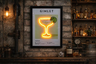 Gimlet Cocktail LED Neon Sign | Bar Wall Decor, Man Cave Light