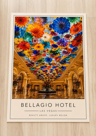 Bellagio Las Vegas Poster, Luxury Travel Print