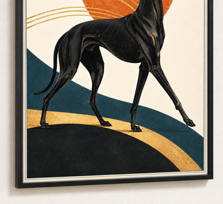 Art Deco Greyhound Print