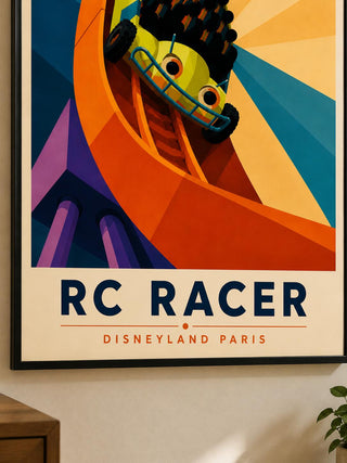 RC Racer Disneyland Paris Poster Print, Travel Poster
