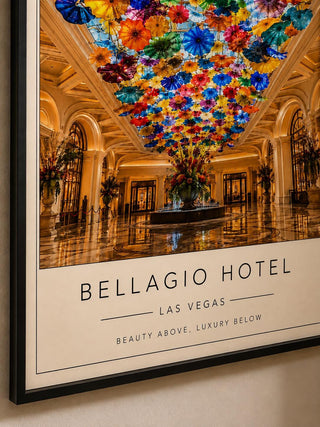 Bellagio Las Vegas Poster, Luxury Travel Print