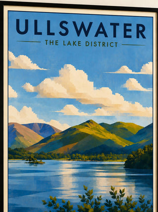 Ullswater, Lake District Print, Travel Poster