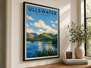 Ullswater, Lake District Print, Travel Poster