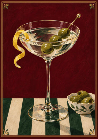 Martini Print, Luxury Cocktail Wall Art