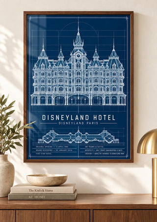 Disneyland Hotel Paris Blueprint Print