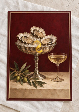Champagne Kitchen Art, Oyster Wall Art Print