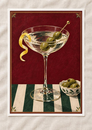 Martini Print, Luxury Cocktail Wall Art