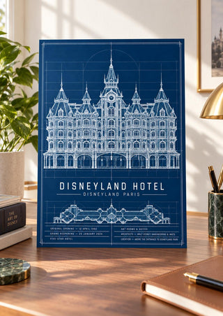 Disneyland Hotel Paris Blueprint Print