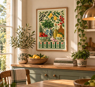 Mediterranean Kitchen Wall Art Print