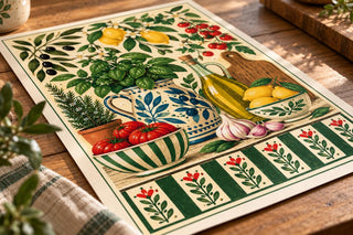 Mediterranean Kitchen Wall Art Print