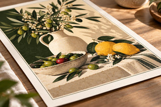 Olive & Lemon Kitchen Wall Art Print