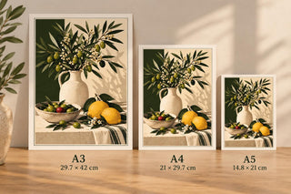 Olive & Lemon Kitchen Wall Art Print