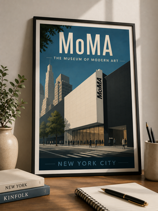 New York Museum Print Set | MoMA, Met & Guggenheim Wall Art