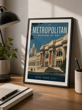 New York Museum Print Set | MoMA, Met & Guggenheim Wall Art