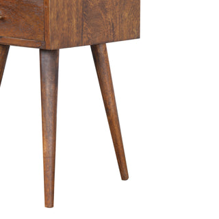 Mini Chestnut Bedside Cabinet, Bedroom Furniture image 6